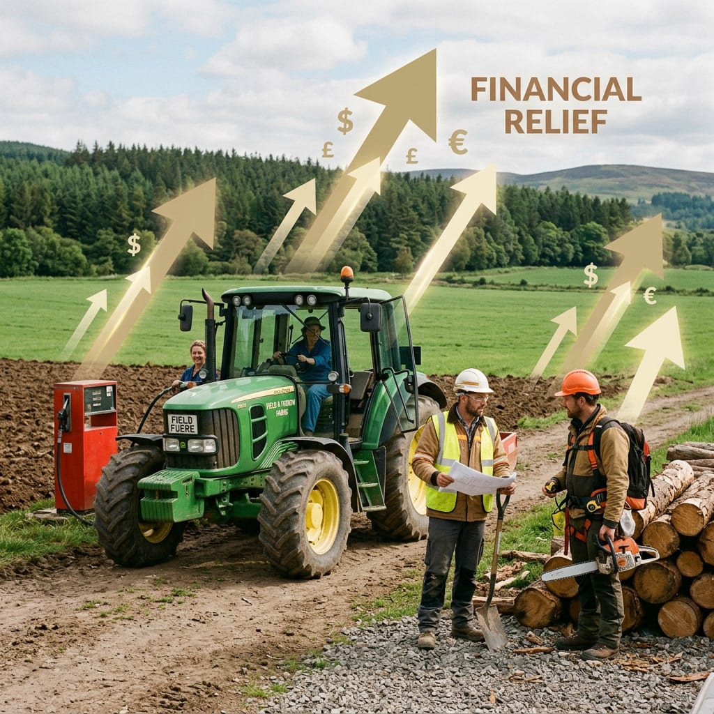 Francia ha lanzado dos programas de subsidios para aliviar los costos de adquisición del gasóleo no destinado a carretera (GNR), especificamente para los sectores agrícola, forestal y de construcción. Estos programas, establecidos por decretos publicados en la primavera de 2026, representan una medida significativa de alivio fiscal para estas industrias.
