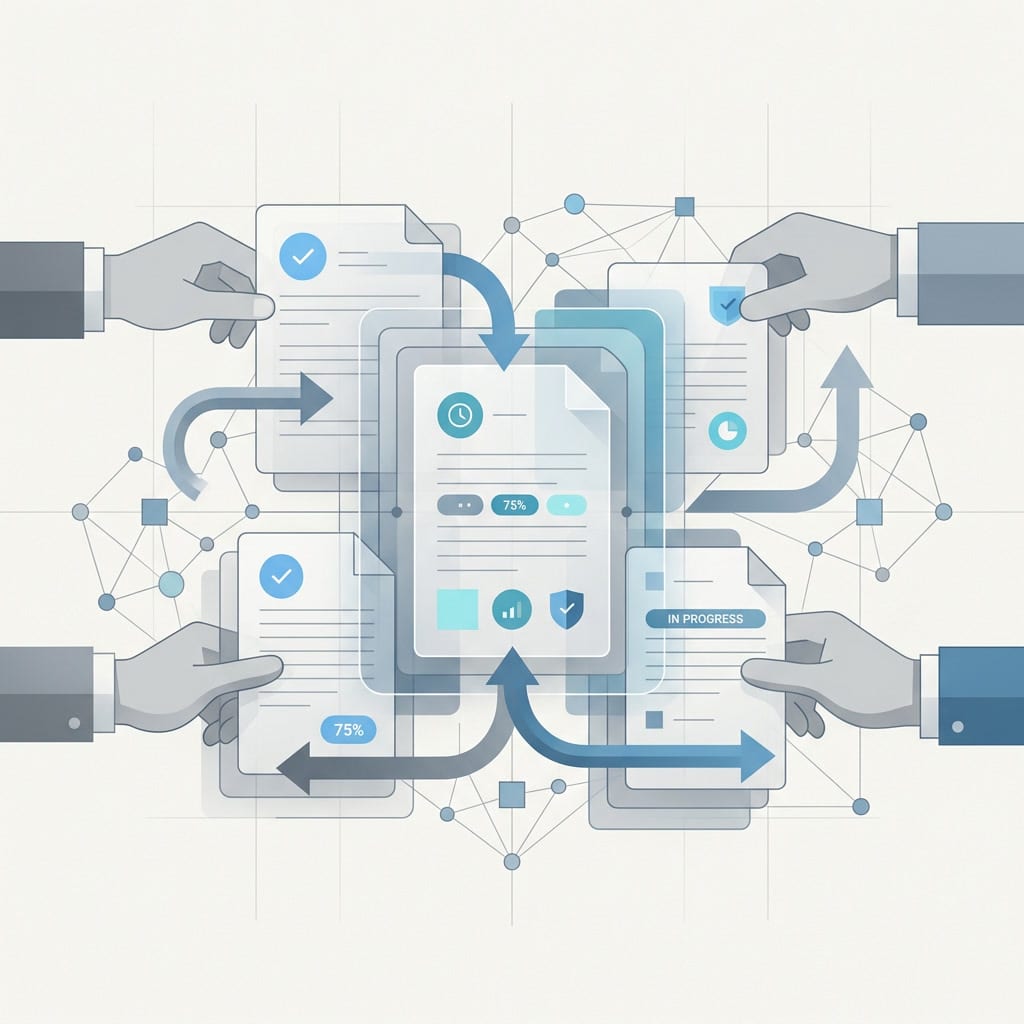 De Franse e-factureringsverplichting introduceert complexe workflows voor factoringarrangementen, met name via vier gespecialiseerde AFNOR-statuscodes (225–228) die post-emissie wijzigingen in crediteurrechten beheersen. Deze codes zijn essentieel voor het omgaan met de structurele mismatch tussen factoring en het bevel dat het wijzigen van uitgezonden facturen verbiedt.