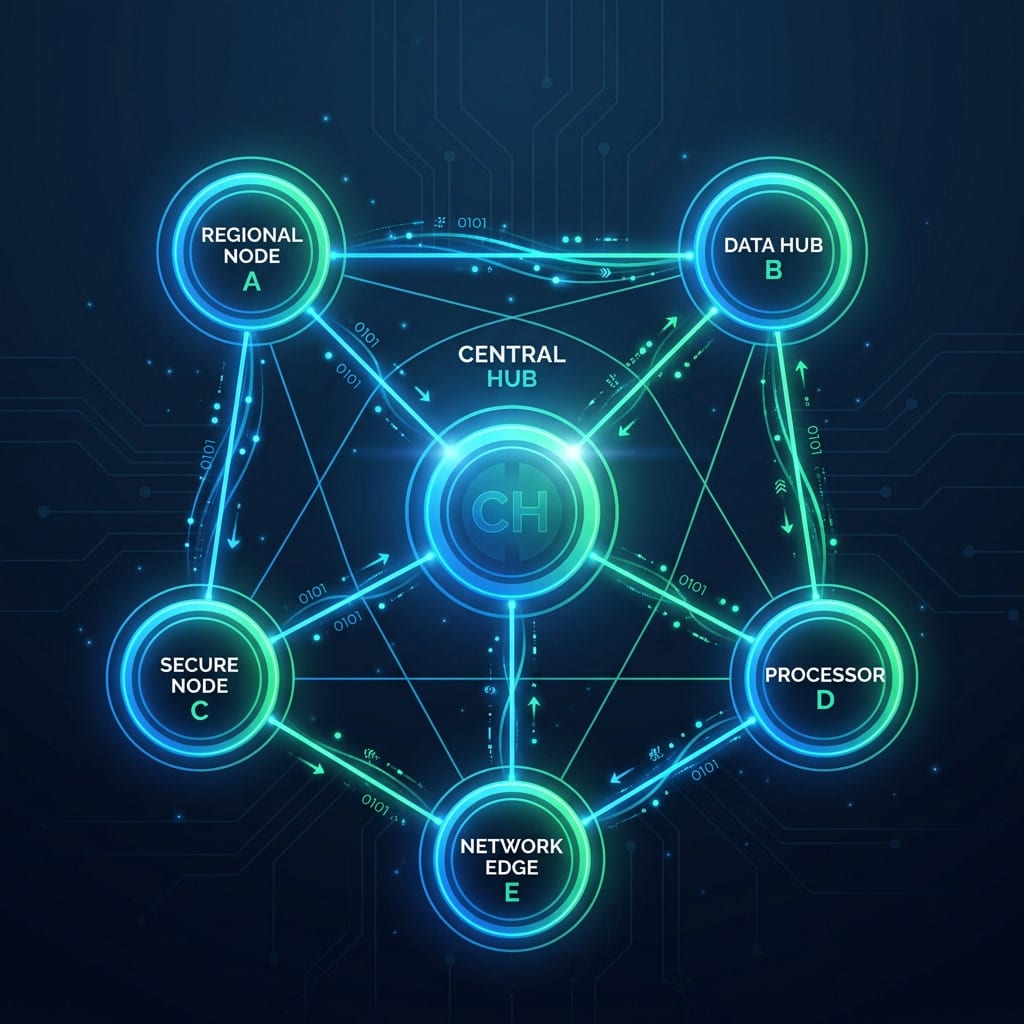 O Emirados Árabes Unidos está implementando um modelo de e-faturamento descentralizado único, conhecido como Decentralized Continuous Transaction Control and Exchange (DCTCE), que se destaca por sua arquitetura de 5 corners. Este sistema, estabelecido sob as Decisões Ministeriais No. 243 e 244, entra em vigor obrigatoriamente a partir de 1º de janeiro de 2027, com um prazo final para seleção de ASPs em 30 de outubro de 2026. O modelo DCTCE estende o padrão Peppol quatro-corner, incorporando um quinto nó — a Autoridade Federal de Tributação (FTA) — para separar a troca de carga comercial da declaração fiscal.